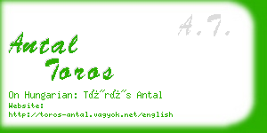 antal toros business card